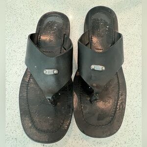 Prada men’s slides, leather flip flops size US 10 used